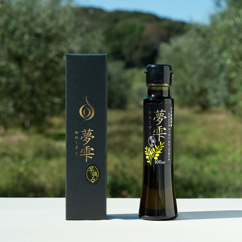 大分県国東産エキストラバージンオリーブオイル「夢雫」早摘み – 国東